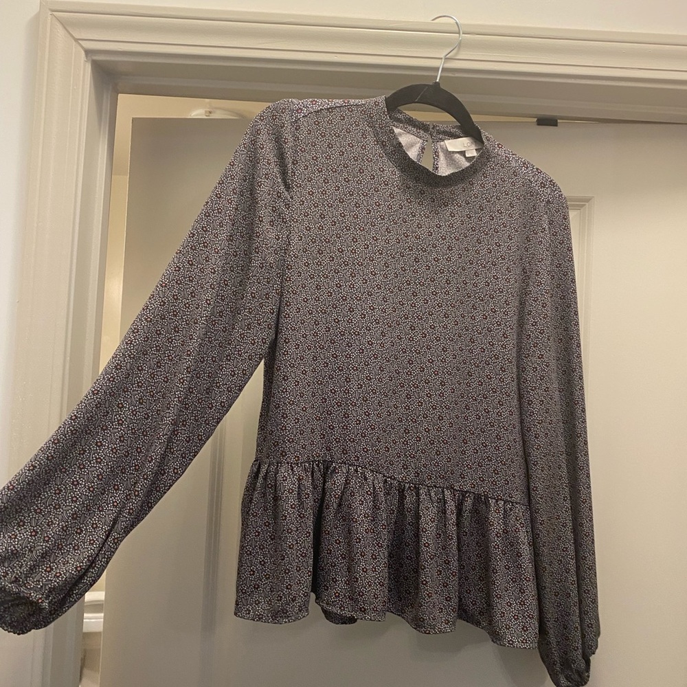 Loft peplum top
